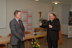 Ministerpräsident Ramelow und Bischof Neymeyr im Gespräch